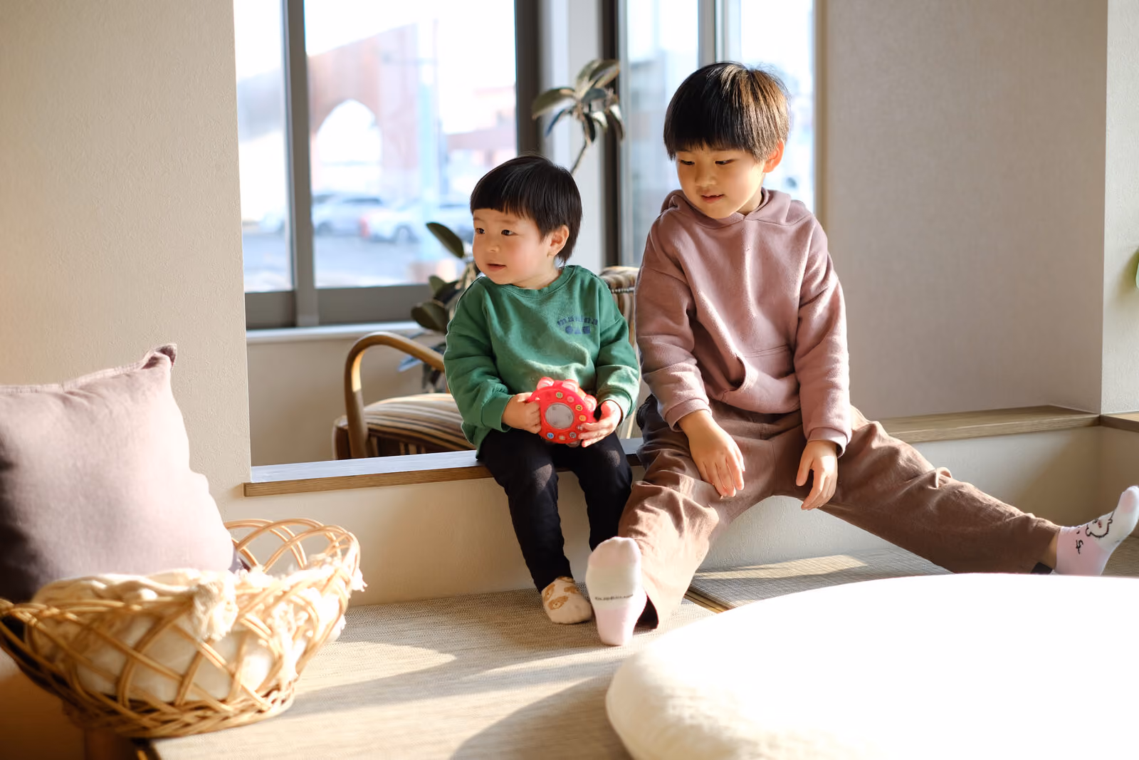 キッズスペースで遊ぶ子どもたち